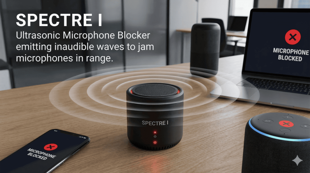 ultrasonic device that blocks microphones spectre i
