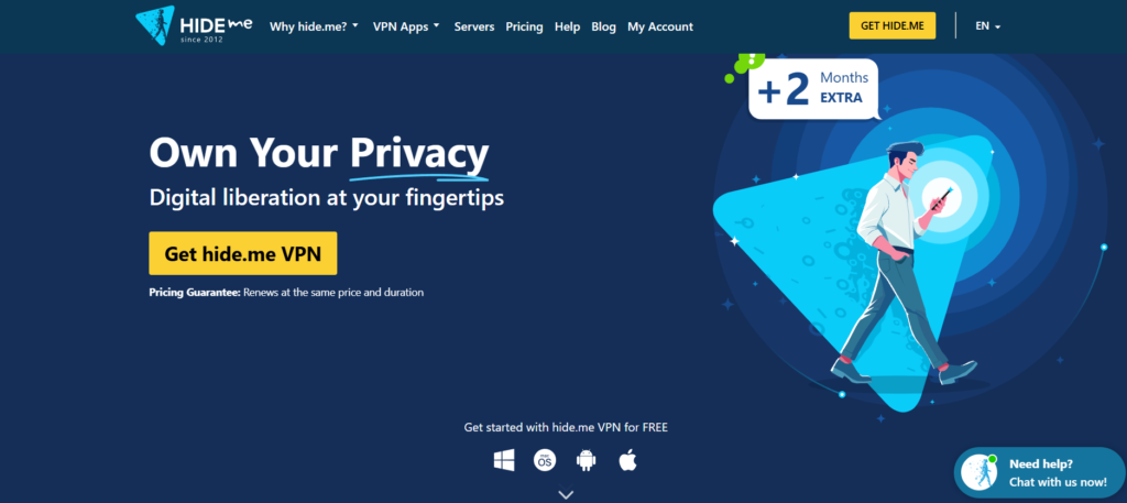 hide.me vpn fast and good for ad free expericence