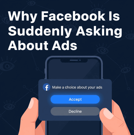 Why Facebook Is Suddenly Asking About Ads (And What Happens If You Choose Wrong)