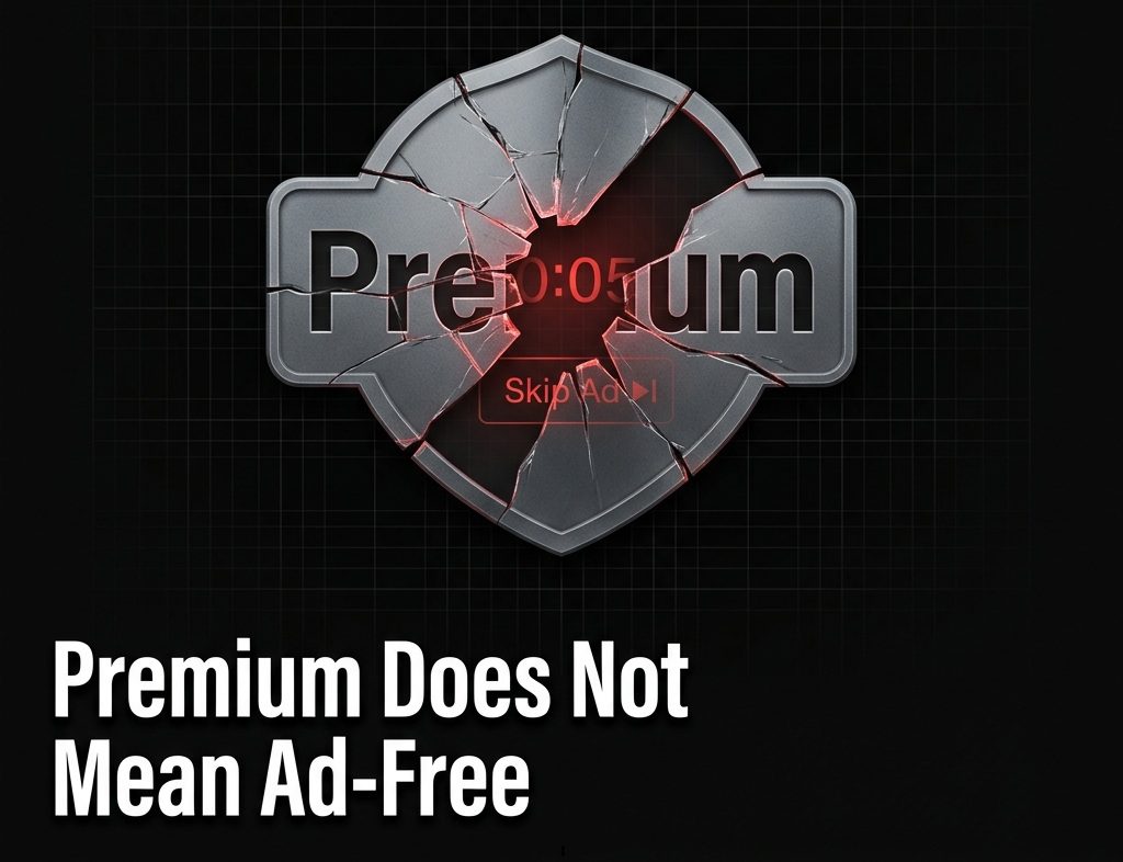 YouTube Premium ads still appearing despite paying — three types explained