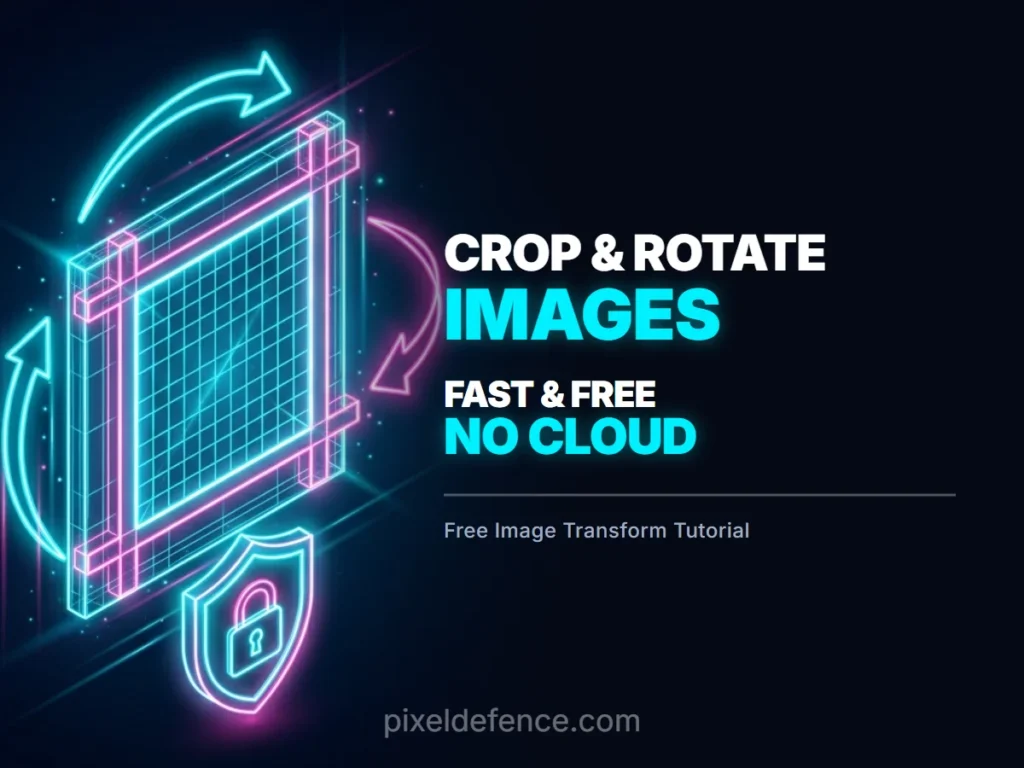 How to Crop and Rotate Images Online — Free & Private