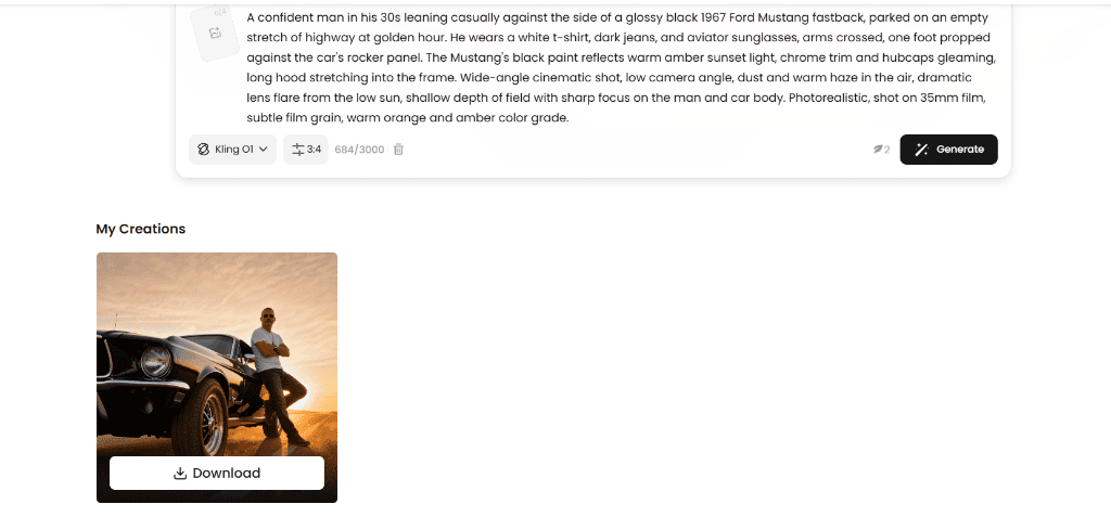 Fotor AI no login image generator output with portrait aspect ratio